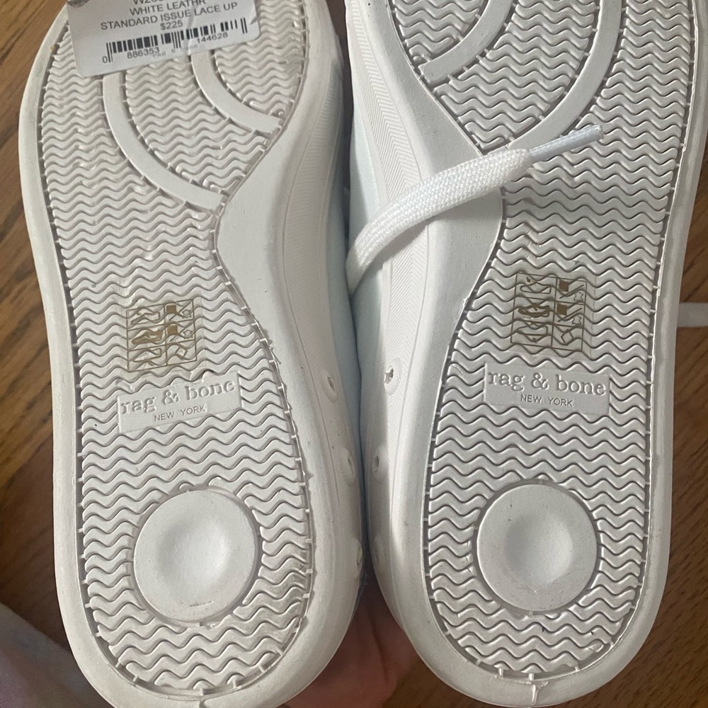 Rag & Bone Standard Issue Lace Up White Leather - Picture 12 of 12